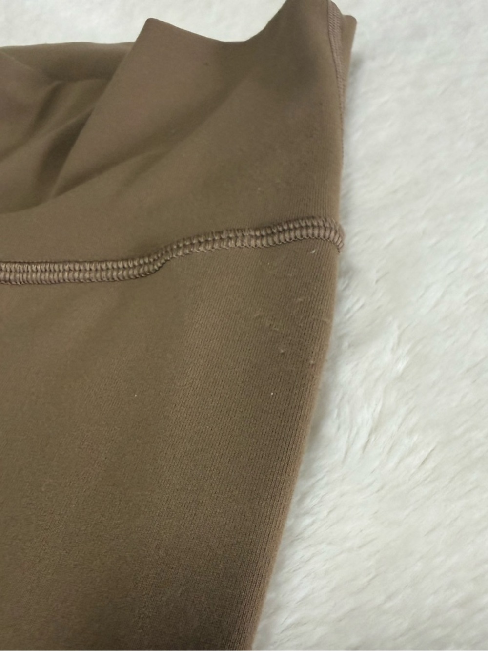 LULULEMON TNA High Waist Leggings Flared Olive Brown Size XS EUC - Picture 13 of 13